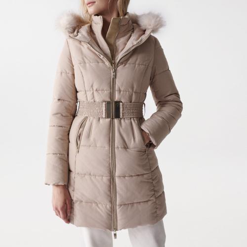 manteau salsa femme beige