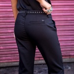 Pantalon city noir Freeman T Porter femme modèle Claudia