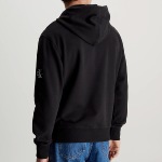 Sweat capuche Calvin Klein Ck Jeans badge hoodie noir