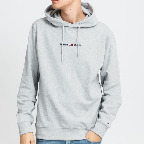 Sweat capuche Tommy Hilfiger Jeans homme gris