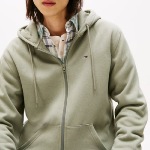 Veste / Sweat zippée capuche Tommy Hilfiger Jeans utility green