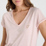 T Shirt Le Temps des Cerises femme Ona rose