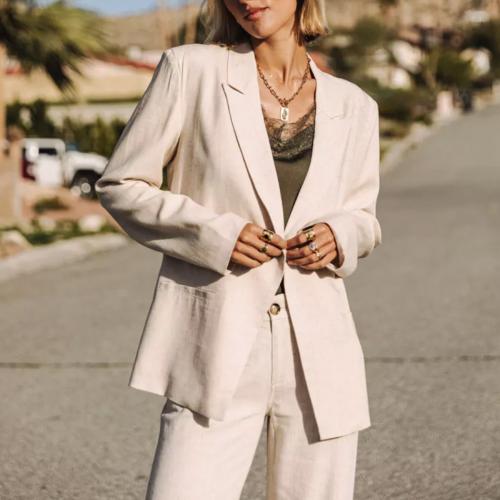 Veste blazer femme Freeman T Porter Bernie en lin