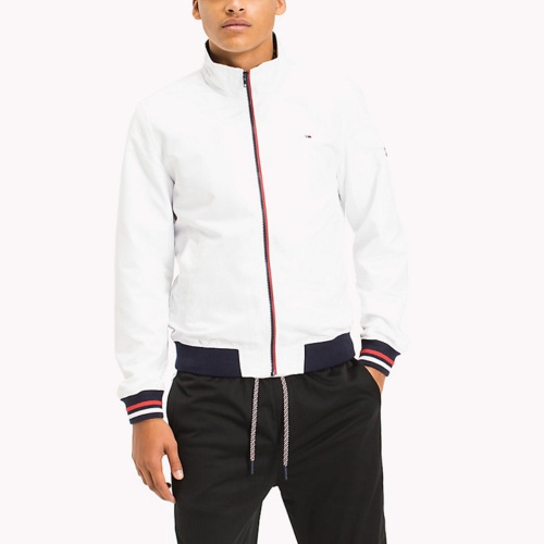 Blouson blanc Tommy Hilfiger Jeans homme coupe veste