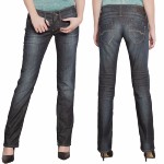 Jean Femme Freeman T Porter modèle Reeza délavage Fleasy coupe droite