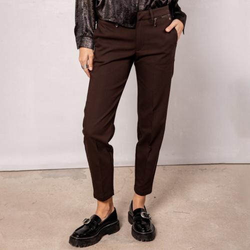 Pantalon femme Freeman T Porter Willow Polyneo marron