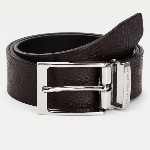 Ceinture reversible Tommy Hilfiger Layton cuir noir et marron