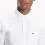 Chemise Tommy Hilfiger Jeans en coton blanc