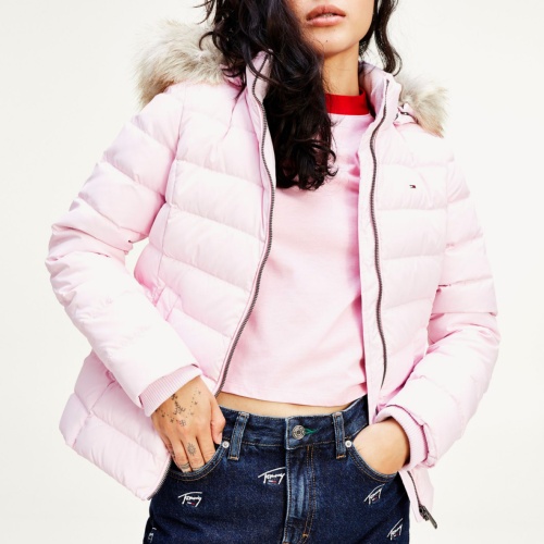 Doudoune rose Tommy Hilfiger femme