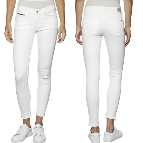 Jean 7-8 éme blanc Tommy Hilfiger Jeans femme