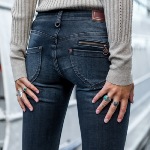 Jean 7/8 éme femme Freeman T Porter Alexa Cropped Bronx