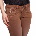 Jean Pantalon femme Freeman T Porter Alexa Slim Magic Color copper