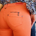 Pantalon 7/8 éme femme Freeman T Porter Alexa Cropped orange