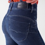 Jeans slim Salsa femme Secret bleu foncé