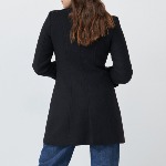 Manteau long en drap de laine Salsa femme