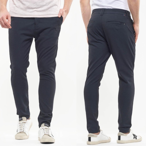 Pantalon Chino homme Le Temps des Cerises Caprio bleu marine