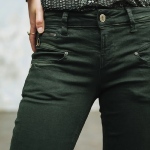 Pantalon / Jeans femme Freeman T Porter Alexa Slim vert