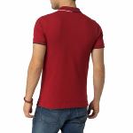 Polo rouge Tommy Hilfiger pour homme, liseré sur col