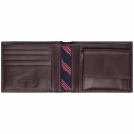 portefeuille Tommy Hilfiger modèle Eton en cuir noir ou marron