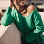 Pull femme Freeman T Porter Isabel vert