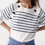 Pull marinière Salsa pour femme