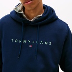 Sweat capuche Tommy Hilfiger Jeans homme bleu marine