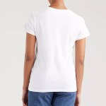 T Shirt Levi's ® femme perfect tee blanc logo Levi's argenté