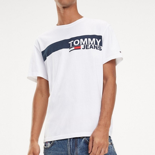 T Shirt Tommy Hilfiger Jeans Essential Box blanc