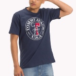 T Shirt bleu marine Tommy Hilfiger Jeans Circle Tee pour homme